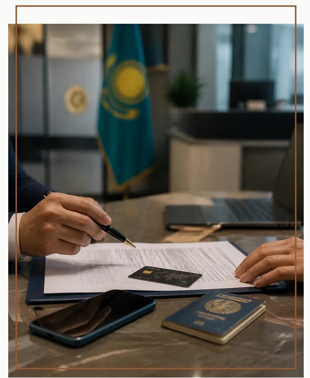 Открытие счета и банковской карты в Казахстане в Ялте